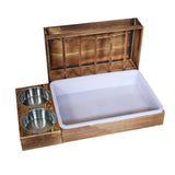 Maxbell Rabbit Hay Feeder with Litter Box Guinea Pig Outside Hay Rack Large Capacity