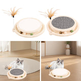 Maxbell Cat Scratcher Cat Scratching Board Furniture Protection Decorative for Kitty White