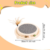 Maxbell Cat Scratcher Cat Scratching Board Furniture Protection Decorative for Kitty Black