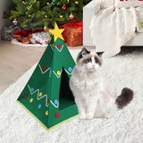 Maxbell Cat House Grind Claw Portable Sturdy Hideaway Bed for Indoor Cats Decoration