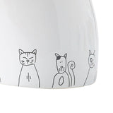 Maxbell Ceramic Cat Bowl Practical Stylish Stable Anti Slip Elevated Food Water Dish Tilted
