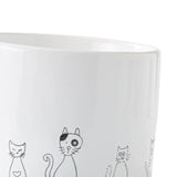 Maxbell Ceramic Cat Bowl Practical Stylish Stable Anti Slip Elevated Food Water Dish Flat