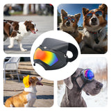 Maxbell Dog Goggles Decor Eye Protection Dog Sunglasses for Parties Holidays Outdoor Black Red