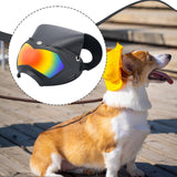 Maxbell Dog Goggles Decor Eye Protection Dog Sunglasses for Parties Holidays Outdoor Black Red