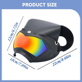 Maxbell Dog Goggles Decor Eye Protection Dog Sunglasses for Parties Holidays Outdoor Black Red