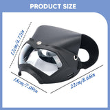 Maxbell Dog Goggles Decor Eye Protection Dog Sunglasses for Parties Holidays Outdoor Black Clear