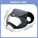 Maxbell Dog Goggles Decor Eye Protection Dog Sunglasses for Parties Holidays Outdoor Black Silver