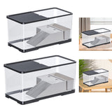 Maxbell Turtle Tank with Cover Reptile Habitat for Frog Bearded Dragon Small Reptile Small