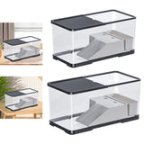 Maxbell Turtle Tank with Cover Reptile Habitat for Frog Bearded Dragon Small Reptile Small