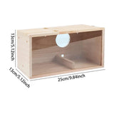 Maxbell Wooden Bird House Resting Breeding Hummingbird House for Outside Patio Trees Left Opening