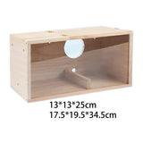 Maxbell Wooden Bird House Resting Breeding Hummingbird House for Outside Patio Trees Left Opening