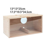 Maxbell Wooden Bird House Resting Breeding Hummingbird House for Outside Patio Trees Left Opening
