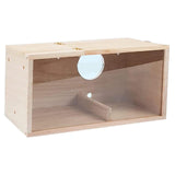 Maxbell Wooden Bird House Resting Breeding Hummingbird House for Outside Patio Trees Left Opening