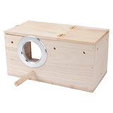 Maxbell Wooden Bird House Resting Breeding Hummingbird House for Outside Patio Trees Left Opening