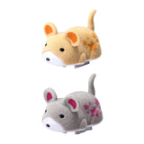 Maxbell Electric Squeaky Hamster Toy Compact Gift Pet Toys for Exercise Play Hunting yellow