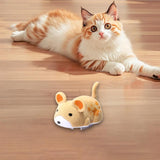 Maxbell Electric Squeaky Hamster Toy Compact Gift Pet Toys for Exercise Play Hunting yellow