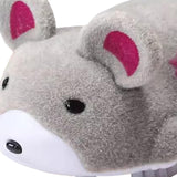 Maxbell Electric Squeaky Hamster Toy Compact Gift Pet Toys for Exercise Play Hunting gray