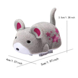 Maxbell Electric Squeaky Hamster Toy Compact Gift Pet Toys for Exercise Play Hunting gray