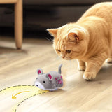 Maxbell Electric Squeaky Hamster Toy Compact Gift Pet Toys for Exercise Play Hunting gray