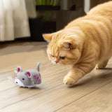 Maxbell Electric Squeaky Hamster Toy Compact Gift Pet Toys for Exercise Play Hunting gray