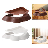Maxbell Tortoise Water Dish Reusable Reptile Bathing Pool for Leopard Turtle Brown