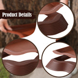 Maxbell Tortoise Water Dish Reusable Reptile Bathing Pool for Leopard Turtle Brown