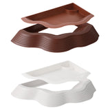 Maxbell Tortoise Water Dish Reusable Reptile Bathing Pool for Leopard Turtle Brown