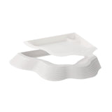 Maxbell Tortoise Water Dish Reusable Reptile Bathing Pool for Leopard Turtle White