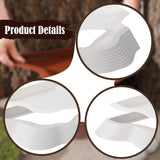 Maxbell Tortoise Water Dish Reusable Reptile Bathing Pool for Leopard Turtle White