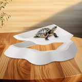 Maxbell Tortoise Water Dish Reusable Reptile Bathing Pool for Leopard Turtle White