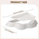 Maxbell Tortoise Water Dish Reusable Reptile Bathing Pool for Leopard Turtle White
