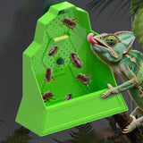 Maxbell Suction Cup Reptile Feeder Chameleons Lizards Snake Food Dish 13.2cmx5.5cmx13.7cm