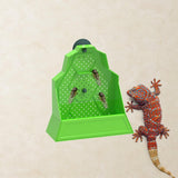 Maxbell Suction Cup Reptile Feeder Chameleons Lizards Snake Food Dish 17cmx7cmx18cm