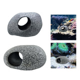 Maxbell Aquariums Hideaway Rock Purple Clay Artificial Play Rest Landscaping Hideout 8.3 cmx6.7 cmx5.5 cm