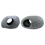 Maxbell Aquariums Hideaway Rock Purple Clay Artificial Play Rest Landscaping Hideout 8.3 cmx6.7 cmx5.5 cm