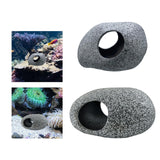 Maxbell Aquariums Hideaway Rock Purple Clay Artificial Play Rest Landscaping Hideout 8.3 cmx6.7 cmx5.5 cm
