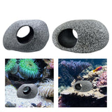 Maxbell Aquariums Hideaway Rock Purple Clay Artificial Play Rest Landscaping Hideout 8.3 cmx6.7 cmx5.5 cm