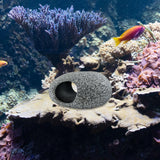 Maxbell Aquariums Hideaway Rock Purple Clay Artificial Play Rest Landscaping Hideout 11 cmx8 cmx5.5 cm