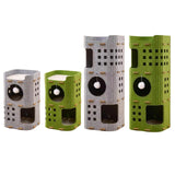 Maxbell Cat Bed Cave Hideaway Scratch Resistant Hut Cat House for Playing Pet Kitten Green Double Layer