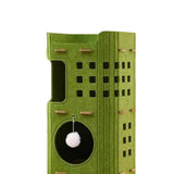 Maxbell Cat Bed Cave Hideaway Scratch Resistant Hut Cat House for Playing Pet Kitten Green Three Layer