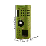 Maxbell Cat Bed Cave Hideaway Scratch Resistant Hut Cat House for Playing Pet Kitten Green Three Layer