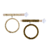 Maxbell Parrot Swing Stand Pet Supplies Wooden Perch for Cockatoos Lovebird Parakeet Brown