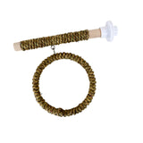 Maxbell Parrot Swing Stand Pet Supplies Wooden Perch for Cockatoos Lovebird Parakeet Brown