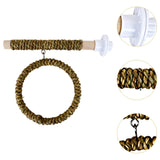 Maxbell Parrot Swing Stand Pet Supplies Wooden Perch for Cockatoos Lovebird Parakeet Brown