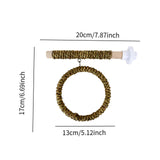 Maxbell Parrot Swing Stand Pet Supplies Wooden Perch for Cockatoos Lovebird Parakeet Brown