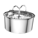 Maxbell Stainless Steel Cats Pet Water Fountain 108 with Filter Drinking Fountain