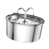 Maxbell Stainless Steel Cats Pet Water Fountain 108 with Filter Drinking Fountain