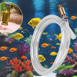 Maxbell Siphon Hose 1/2'' Copper Valve Self Priming Hose for Fuels Gasoline Aquarium 1.5 Meter