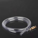Maxbell Siphon Hose 1/2'' Copper Valve Self Priming Hose for Fuels Gasoline Aquarium 2 Meter