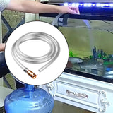 Maxbell Siphon Hose 1/2'' Copper Valve Self Priming Hose for Fuels Gasoline Aquarium 10 Meter